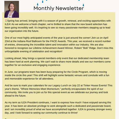 April Newsletter